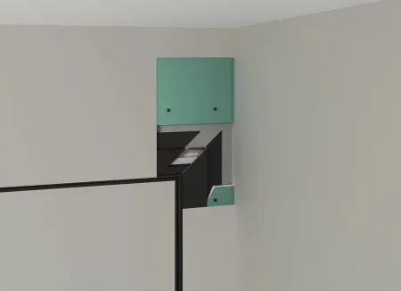 Теневая рейка micro 3М (скрытый наличник) Laconistiq Черный муар