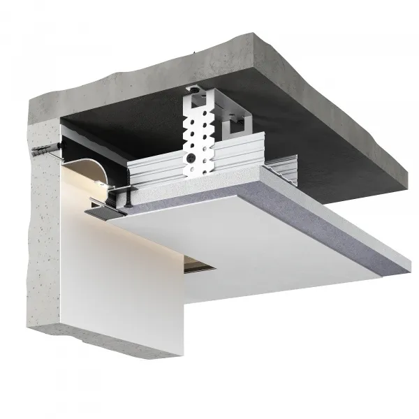 Потолочный теневой профиль D006 Черный 