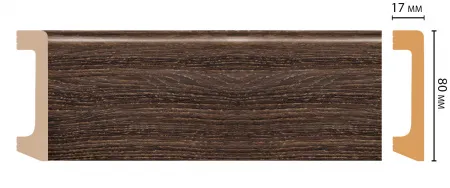Плинтус напольный Decomaster D235-81