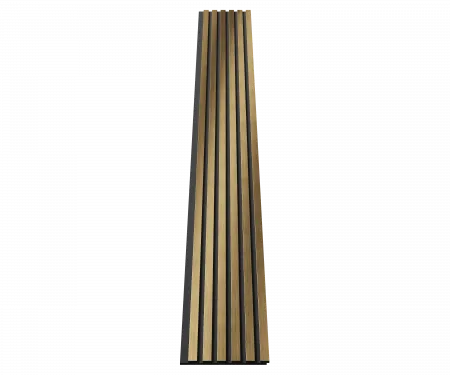 Комплект акуст.панелей, черный войлок, рейки ЭКОПОЛИМЕР золото матовое/2шт/3000