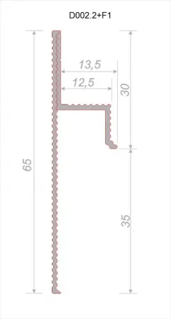Универсальный регулируемый профиль D002.
