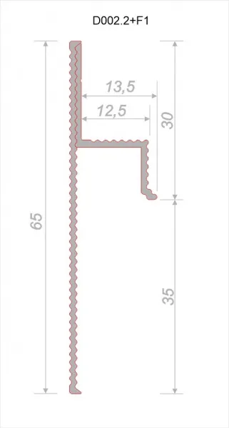 Универсальный регулируемый профиль D002.