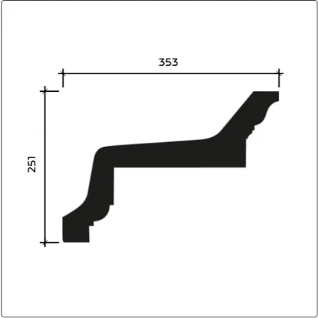 Фасадный карниз Европласт 4.01.101
