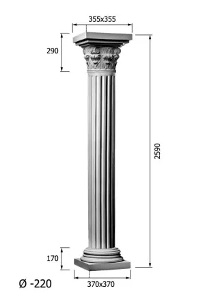 Колонна DECORUS KLN-220