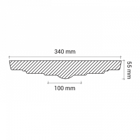 Розетка потолочная Европласт 1.56.014