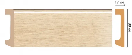 Плинтус напольный Decomaster D235-71
