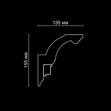 Карниз потолочный гипсовый Artpole SK145N