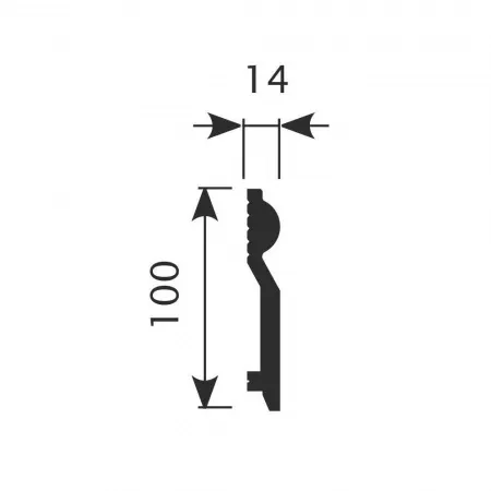 Плинтус напольный COSCA PX028