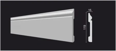 Плинтус напольный DECOR DIZAYN DD004