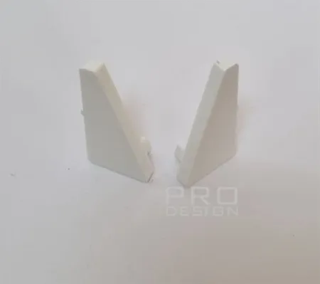 Комплект заглушек для микро плинтуса Pro Design 570 Белый