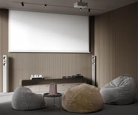 Акустическая панель COSCA черный войлок  Дуб латте бежевый/2750