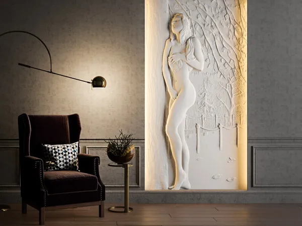 Гипсовая панно Deco Line NAKED