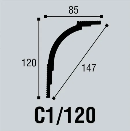 Карниз потолочный Bello Deco С1