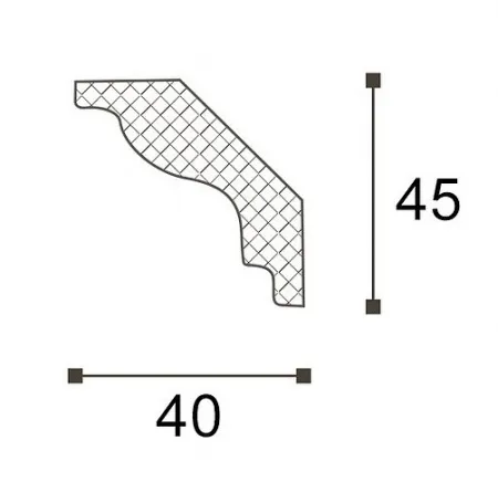 Карниз потолочный NMС LX60 