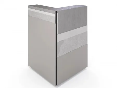 Теневая рейка LACONISTIQ DUAL, под панели и керамог. Светлое золото