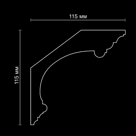 Карниз потолочный гипсовый Artpole SKT120