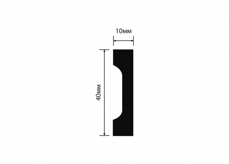 Плинтус напольный HIWOOD W40V1