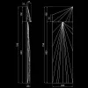 Гипсовый светильник OBSIDIO LEFT (теплый свет) Artpole ML-3L