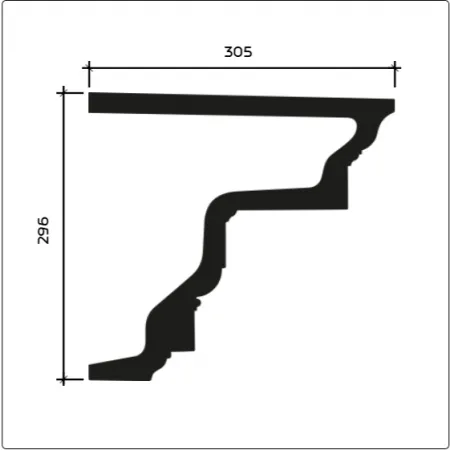 Фасадный карниз Европласт 4.01.302