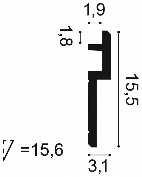 Карниз потолочный Orac Decor C395