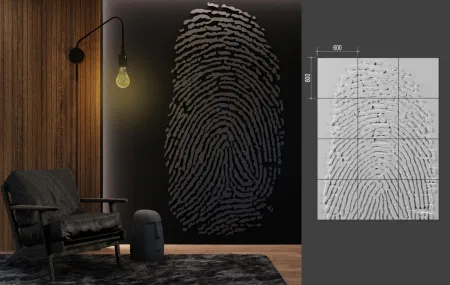 Гипсовая панно Deco Line FINGERPRINT
