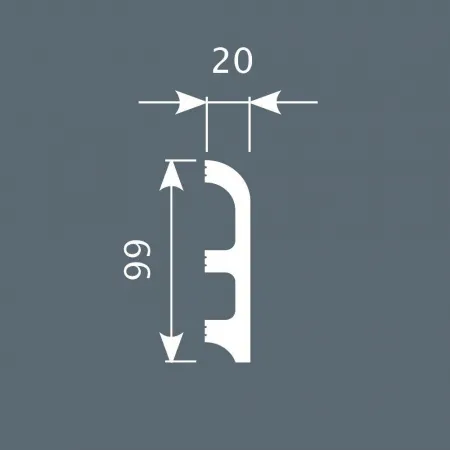 Плинтус напольный COSCA PX014