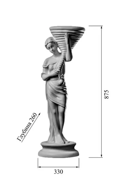 Статуя Цветочница DECORUS ST-004