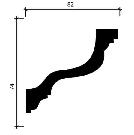 Карниз потолочный DECOR DIZAYN DD30