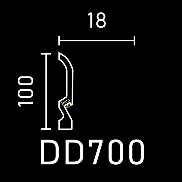 Плинтус напольный DECOR DIZAYN DD700