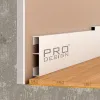 Вставка плинтус 1965 для плинтуса Pro Design 70 мм Белый муар