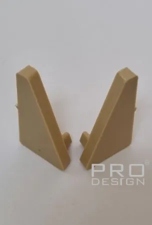 Комплект заглушек для микро плинтуса Pro Design 570 Шампань