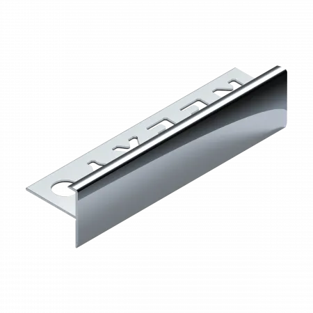 Профиль лестничный F-образный 10мм (шампань блестящая)