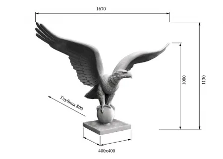 Скульптура Орел DECORUS OL-001