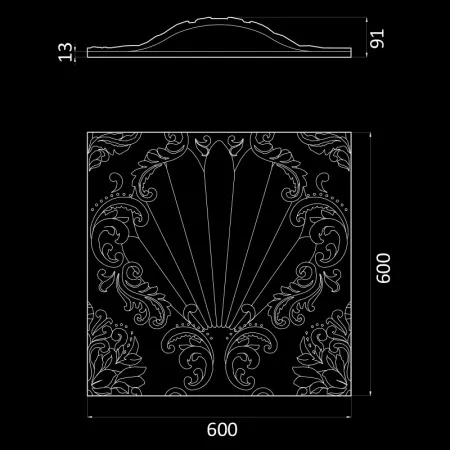 Гипсовая 3D панель Artpole VALENCIA LED 2 