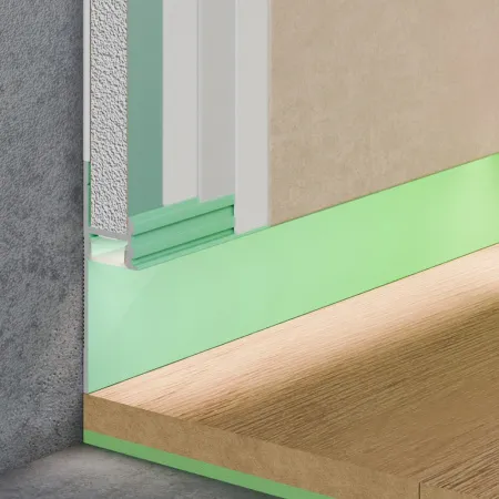 Теневой плинтус скрытого монтажа Pro Design 7209 Белый грунт