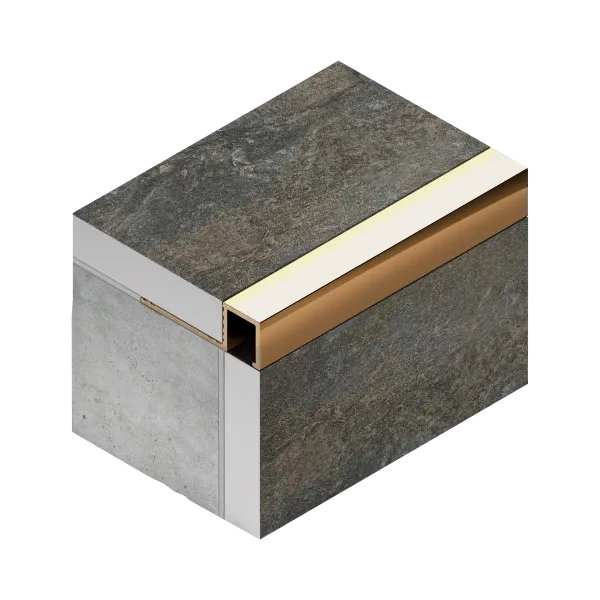 Профиль внешний P латунь P 12,5x10 мм Neexy (латунь брашированная)