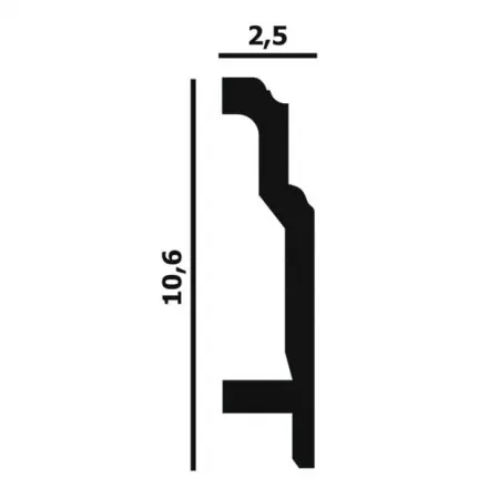 Плинтус напольный Перфект Plus Р45