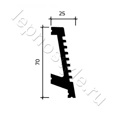 Плинтус напольный Европласт 6.53.702