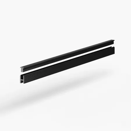 Теневая рейка LACONISTIQ DUAL mini, под панели и керамог. Чёрная