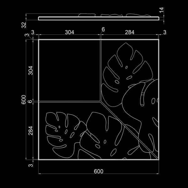 Гипсовая 3D панель Artpole LIST