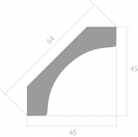 Карниз потолочный Ultrawood CR 0012 W