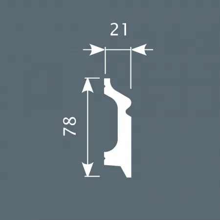 Плинтус напольный COSCA PX001