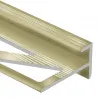 Профиль лестничный F-образный 10мм (шампань блестящая)