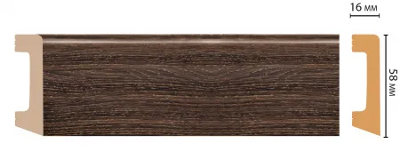 Плинтус напольный Decomaster D234-81