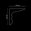 Карниз потолочный гипсовый Artpole SKT1