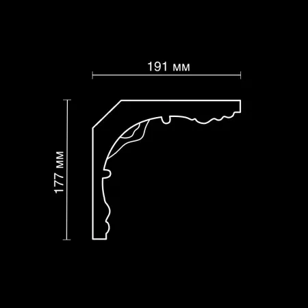 Карниз потолочный правая ветвь Artpole SK76P