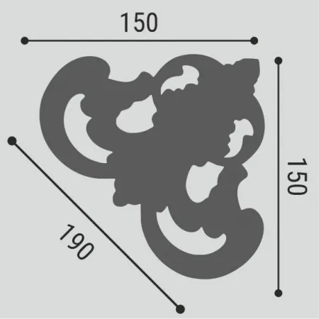 Угловой элемент Bello Deco УУ2