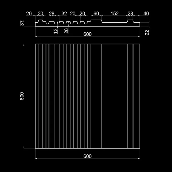 Гипсовая 3D панель Artpole REGULAR