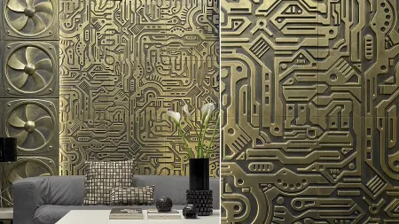 Гипсовая 3D панель Artpole EX-MACHINA B