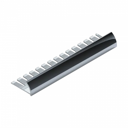 Профиль для плитки внешний гибкий 10мм (серебро матовое)